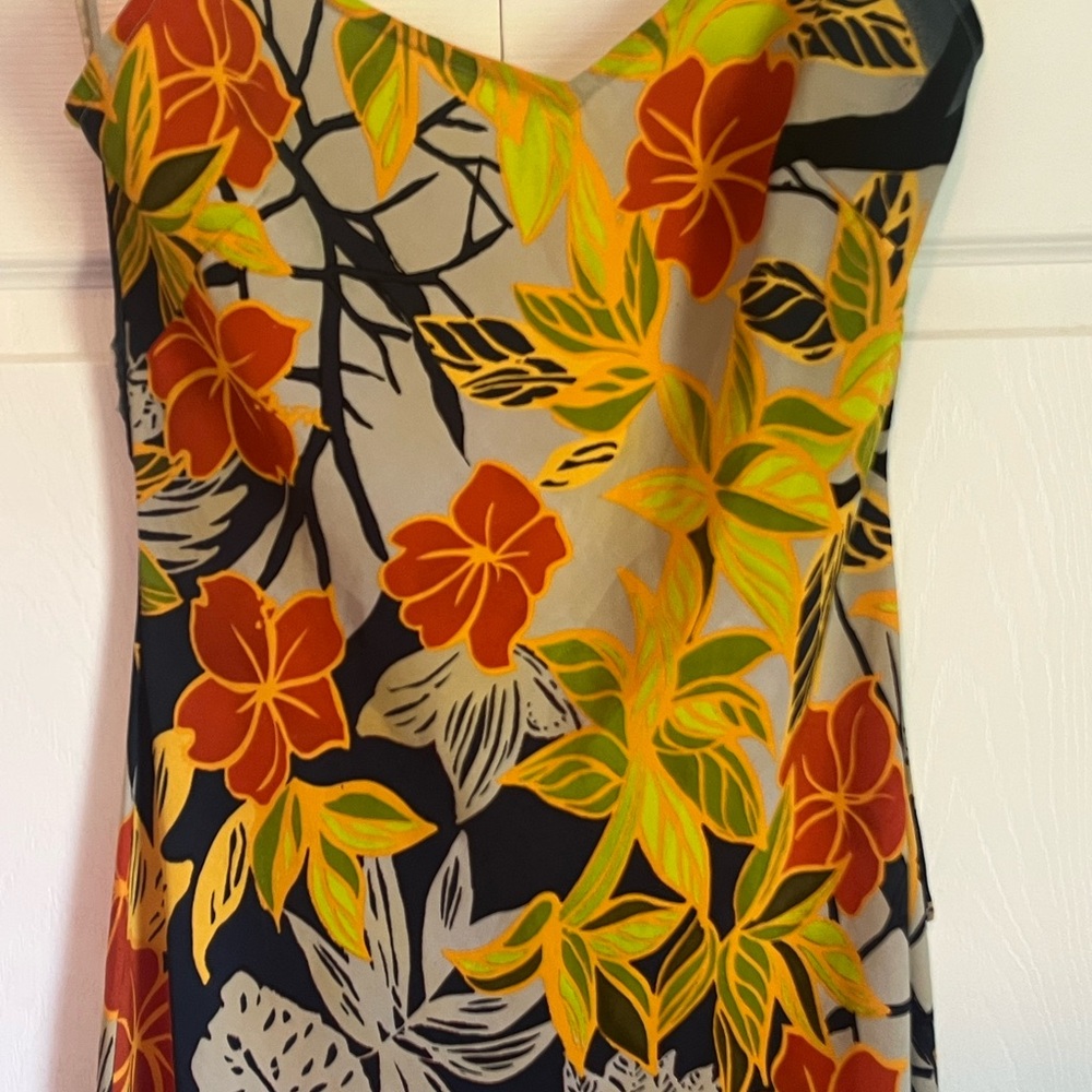 Vintage Y2K Floral Print Sleeveless Dress - Picture 3 of 10